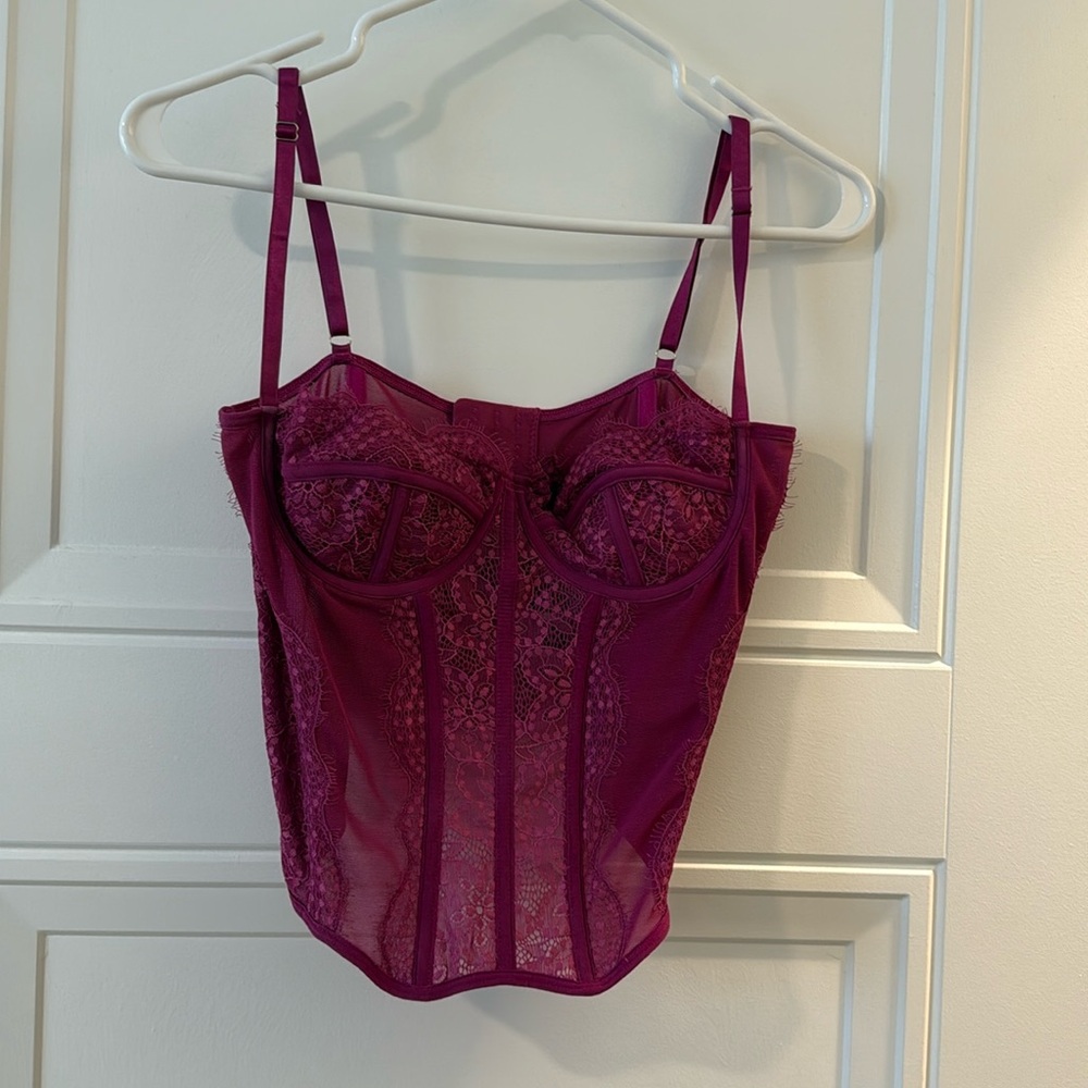 Magenta Bustier Top